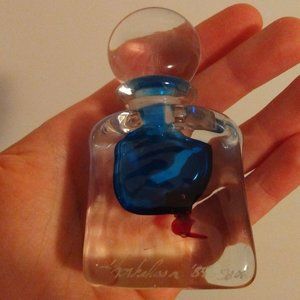 Vintage handblown bottle